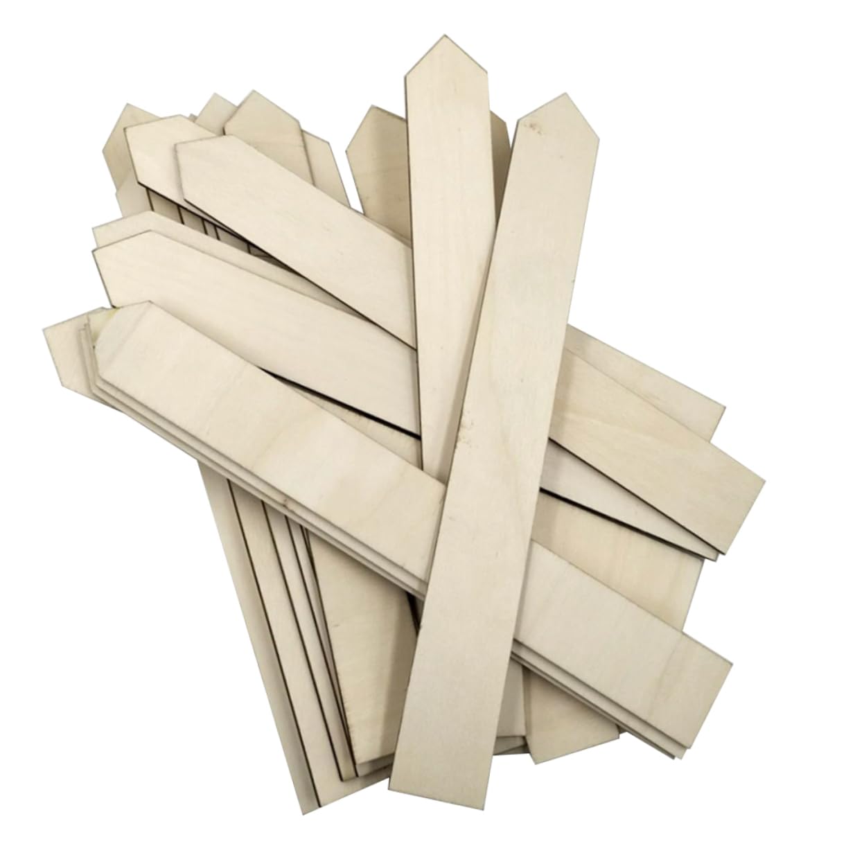 BESPORTBLE 100 Pièces Étiquettes Bois Pour Jardin Longues Étiquettes Rustiques Pour Plantes Piquets Durables Pour Semis Et Jardinières Naturelles Et Pratiques Pour Potagers Et Contenants