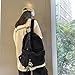 LPPJY Canvas Laptop Backpack - Vintage Retro Aesthetic Travel Backpack for Women and Men (Black)