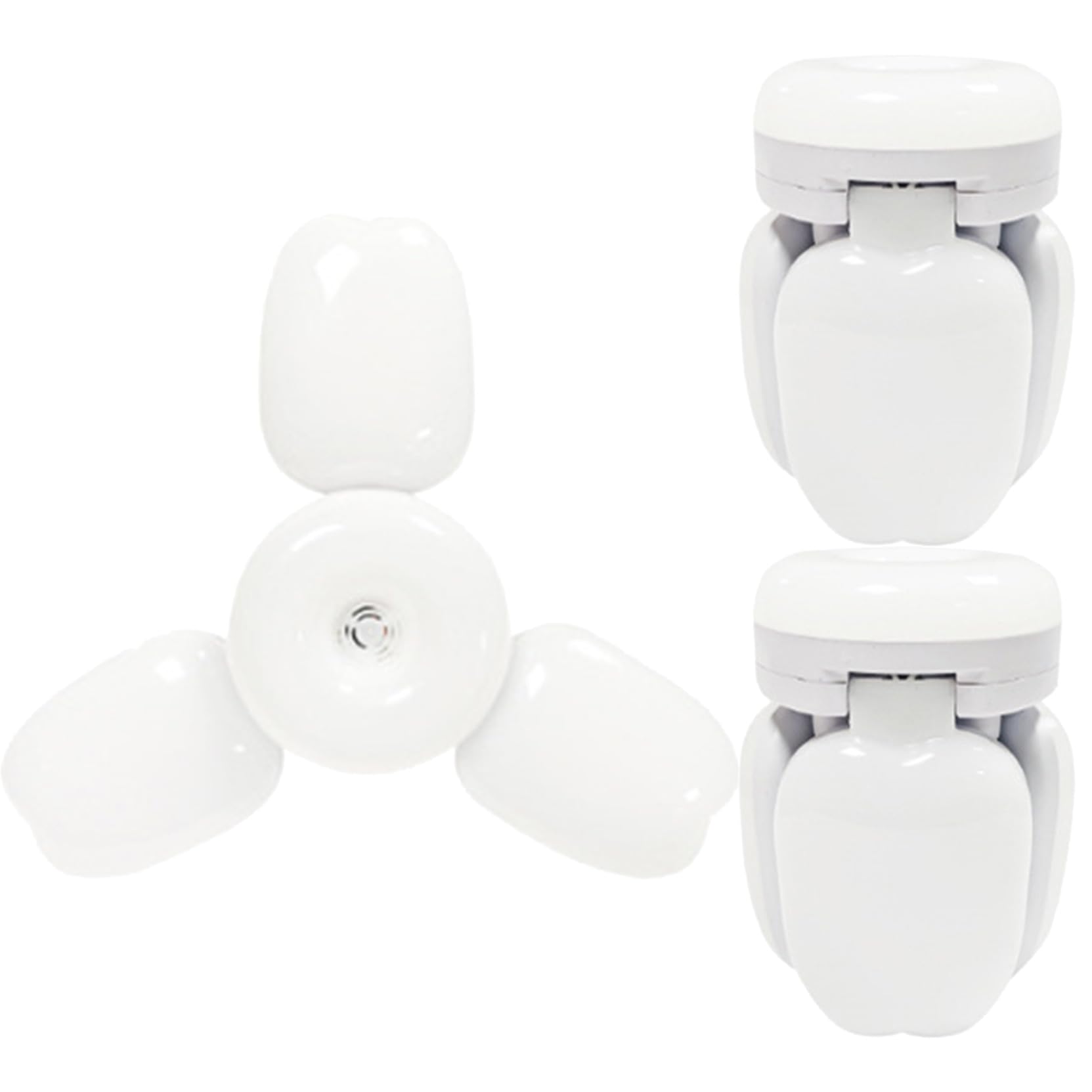 TTiiLoe 30W Garage Light with 3+1 Deformable Panels, 6000K Ultra Bright LED Ceiling Light Fixture, E26/E27 Screw-in Shop Lighting for Basement Attic Workshop Barn Warehouse, 3 Pack