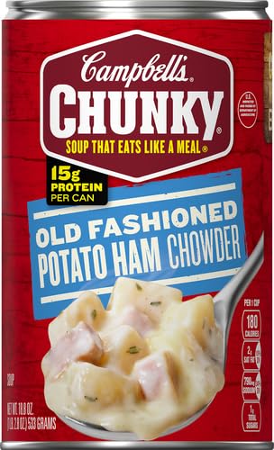 Image of Campbell's Chunky Soup, Old Fashioned Potato Ham Chowder, 18.8 Oz Can (Pack of 2)