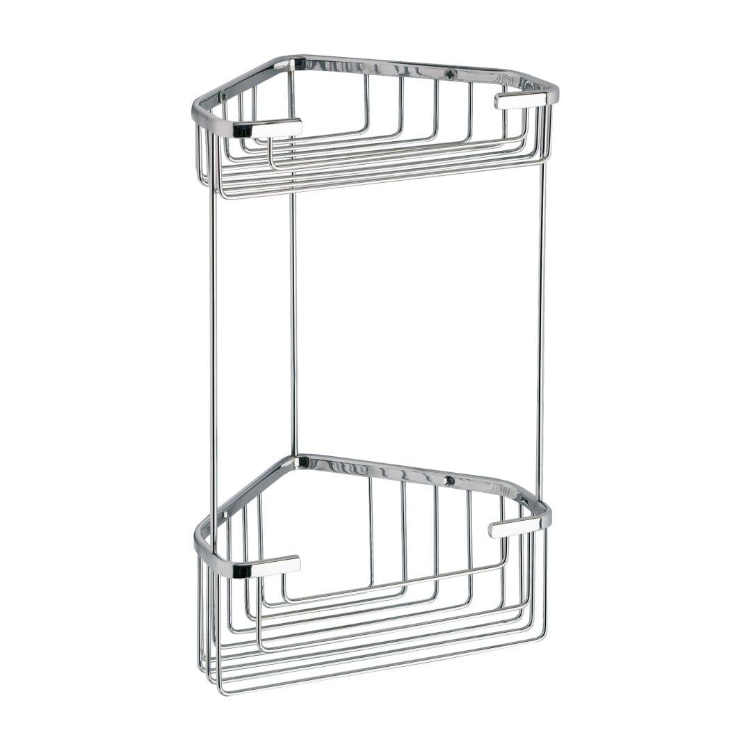 Kiamami Valentina - Étagère d'angle pour douche double en acier inoxydable