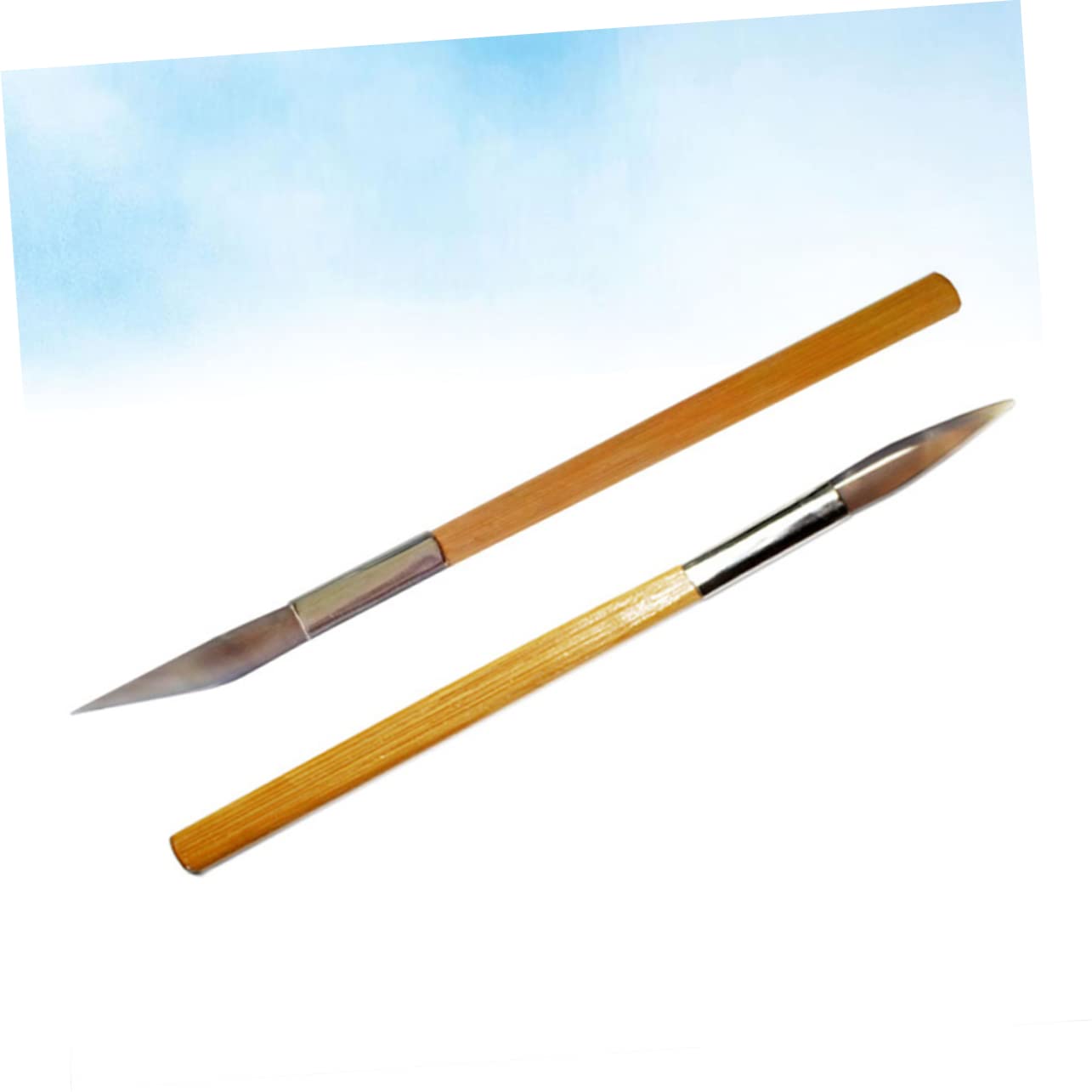 2pcs Agate Polishing Knife Handle Jewelry Making Tool for DIY Accessories