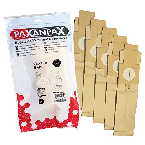 Paxanpax VB291 VB291-Bolsas compatibles para Hoover H20/H20A Purepower U3100, U3200, U3300, U3400,...