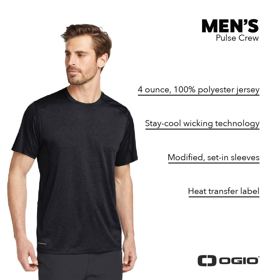 OGIO Unisex Pulse Crew | Moisture Wicking Shirt for Men & Women, Short Sleeve Workout Top, Loose Fitting Athletic Tee2