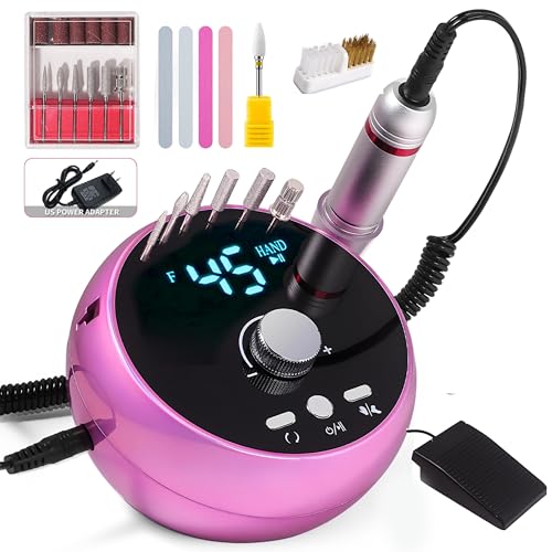 Taladro Eléctrico Profesional para Uñas 45000RPM miniatura 1