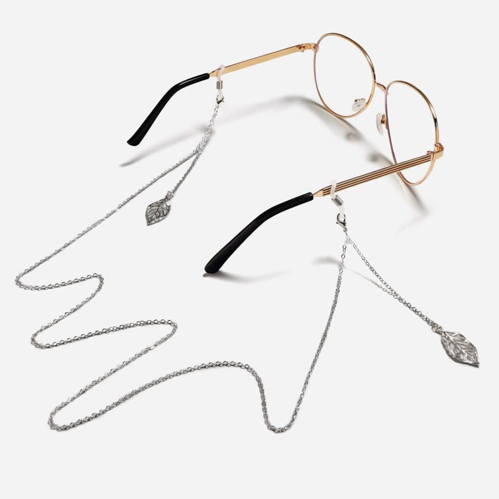 Cordon de maintien pour lunettes de soleil orné de chaînes pour femmes