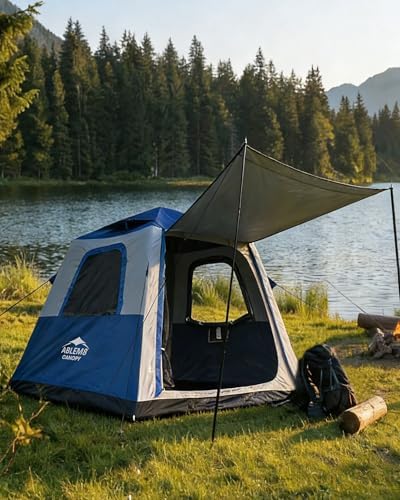 Barraca de acampamento inflável com dossel embutido, barraca de a...