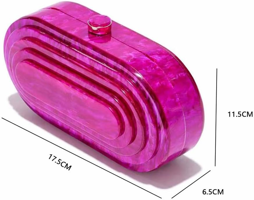 Acrylic Bubble Bag Luxury Marble Clutch Evening Purses for Women Glitter Handbag for Wedding Party Prom