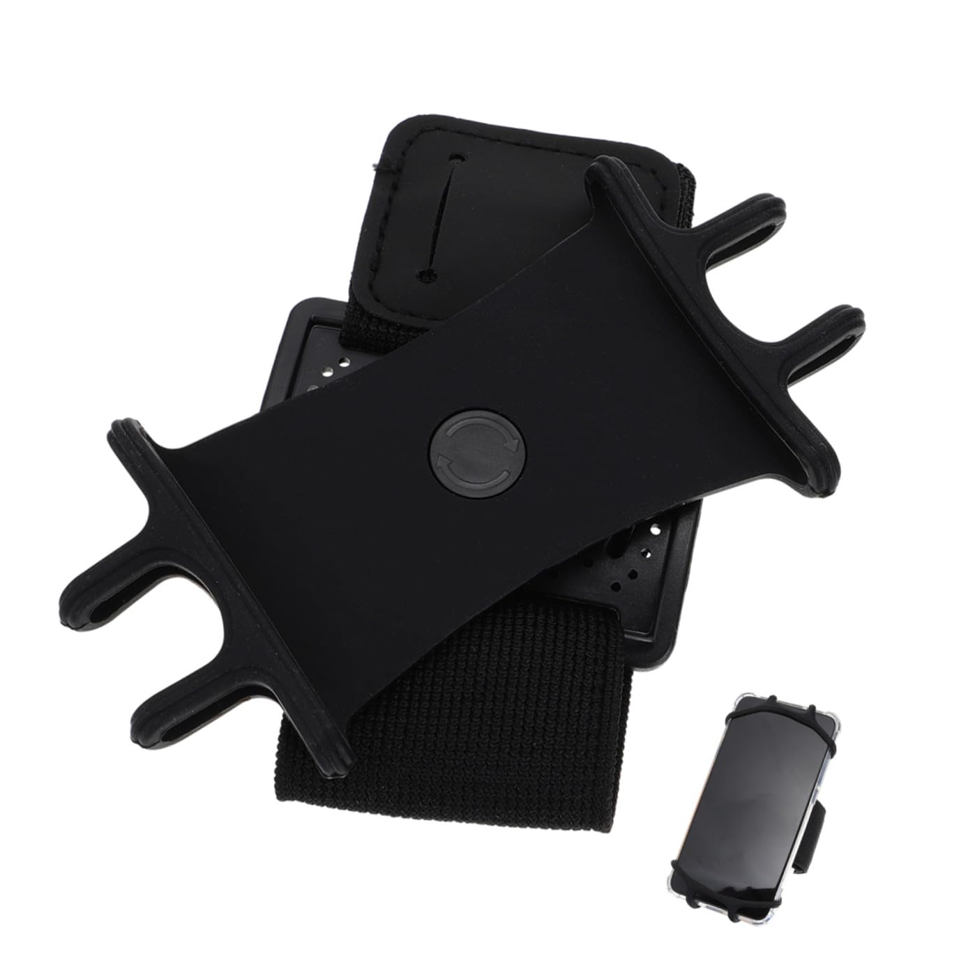 NUOBESTY 16 Stck. Drehbares Handy Arm Band Verstellbare Sport Handyhalterung für Joggen Radfahren Fitness Kompatibel mit Smartphones Leicht Tragbar Einfache Bedienung durch Touchscreen
