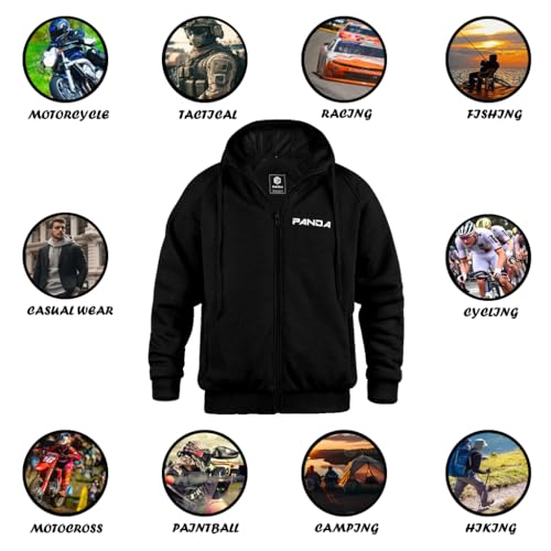 PANDA CYCLE GEAR Armored Hoodie