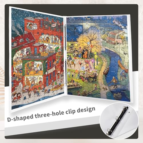 Guardador de pasta de armazenamento de quebra-cabeça, acessórios organizadores que economizam espaço