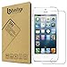 Bastex Apple iPhone SE [0.26mm Thickness] 9-H Premium Tempered Glass Screen Protector / Ultra High Definition Invisible, Anti-Bubble Crystal Shield for Apple iPhone SE (Compatible with iPhone 5, 5s)