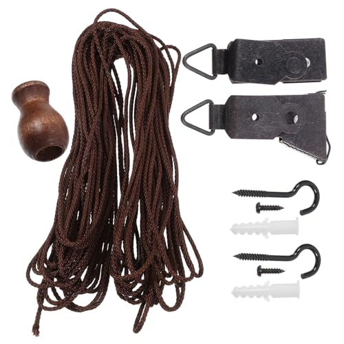 Alipis Kit De Reparación para Persianas Enrollables Cuerda Resistente y Accesorios Compactos para Instalación En Ventanas De Interiores