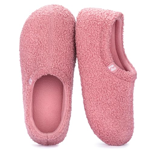 RockDove Women's Teddy Fleece Closed Back Slipper, 9-10, Light Pink by RockDove - Used condition - US$17.93