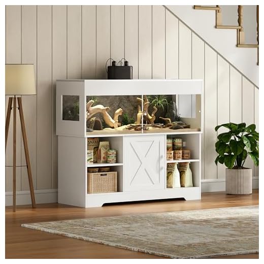 Herture 60 Gallon Reptile Tank with Stand