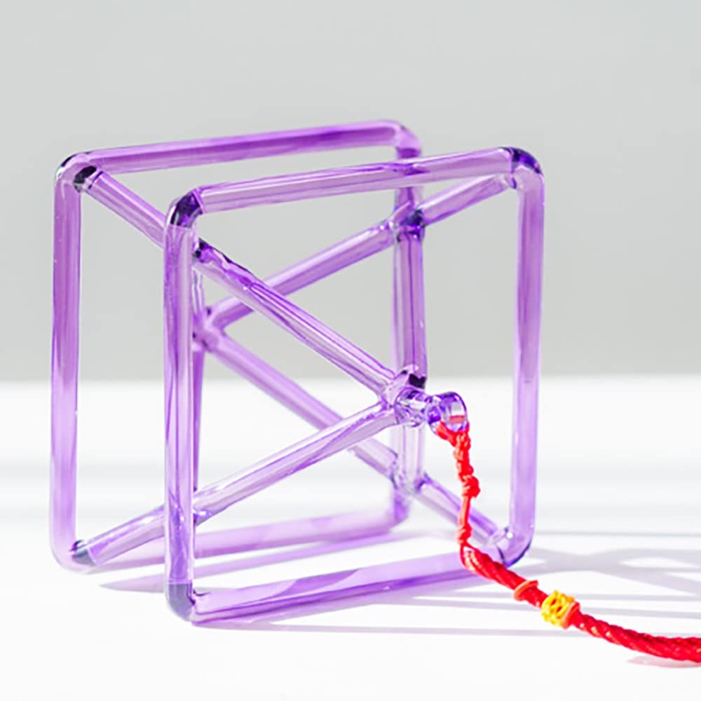 Piramide Di Cristallo Che Canta, For La Meditazione Curativa, La Guarigione | Suono eccellente, accessori for la meditazione, con percussore for campane tibetane in cristallo(6 Inch)