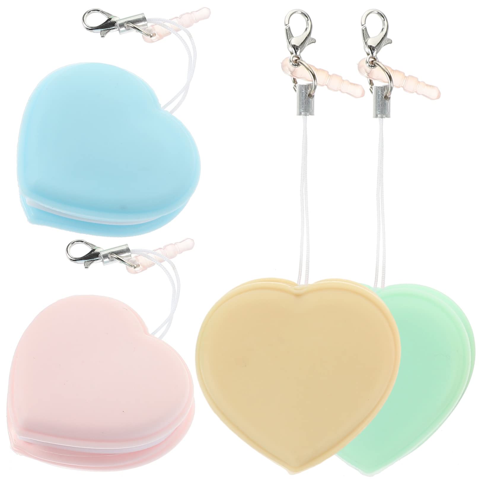 Ipetboom 20pezzi Panni Per Pulizia Schermo Microfibra Forma Di Cuore Pulitore Per Occhiali e Smartphone Decorazioni Per Appendere Zaini e Chiavi
