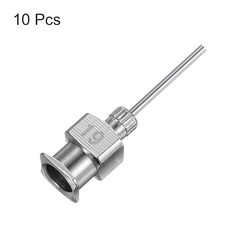 Miniatura 3 de HARFINGTON 10 agujas dispensadoras de acero inoxidable de calibre 19, tubo de aguja de pegamento de 12 pulgadas, puntas romas Luer Lock para