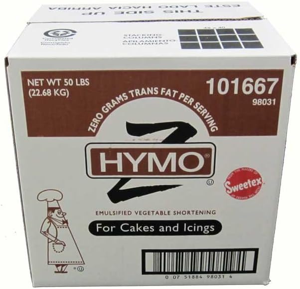 Hymo Cake and Icing Shortening Zero Tran, 50 Pound -- 1 each.