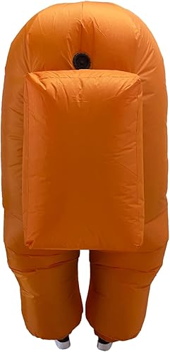 Miniatura 5 de YuMe Juguetes oficiales de Among Us, divertidos inflables para cosplay, disfraces de Halloween para adultos, Impostor naranja