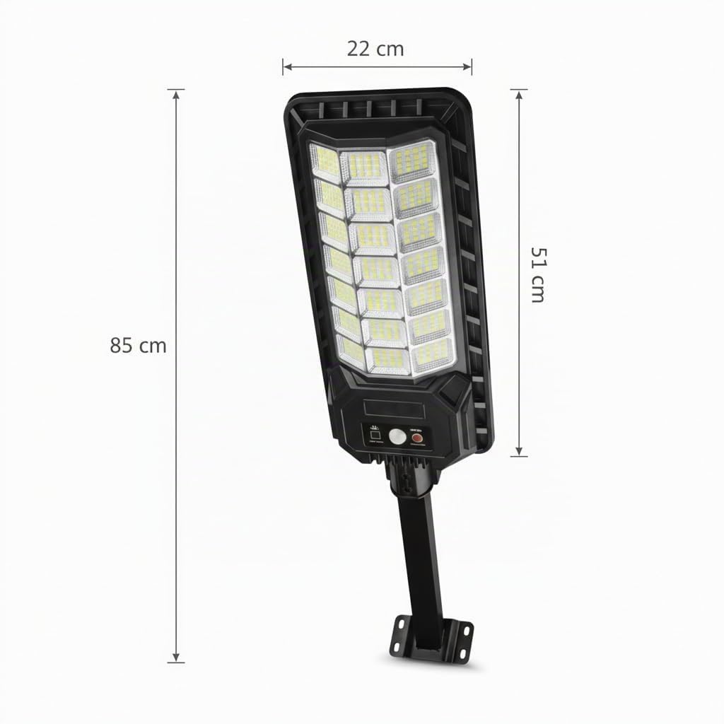 2 Lampioni Solari 2000W 336 LED Esterno con Sensore Movimento e Crepuscolare IP65 Impermeabile Pannello Monocristallino Batteria 12h Luce Giardino Cortile Strada