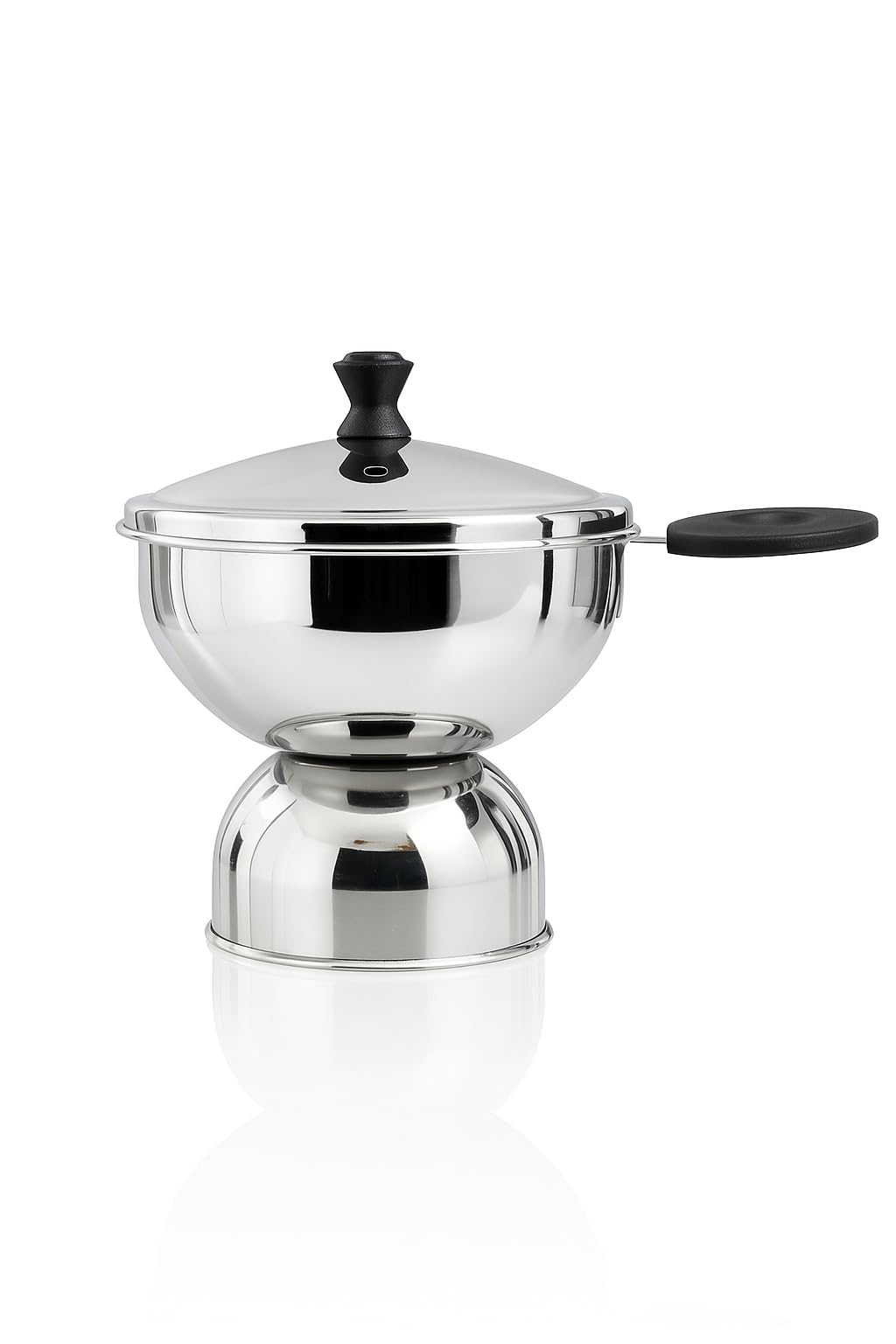 Expresso Chiratta Puttu Maker with Handle | Stainless Steel Puttu Kutti for Cooker Use | Traditional Chiratta Puttumakker with Steamer | Puttu Kudam Kolal Kozha Maker for Home Use – Silver-image-29