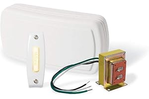 Broan-NuTone Doorbell Kit with Ergonomic Push Button and LED Indicator - BK115LWH