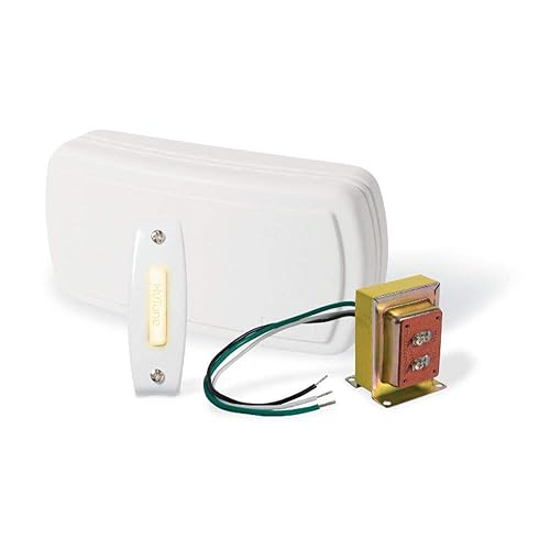 Broan-NuTone Builder Chimes Kit with Lighted Pushbutton, 1, White -