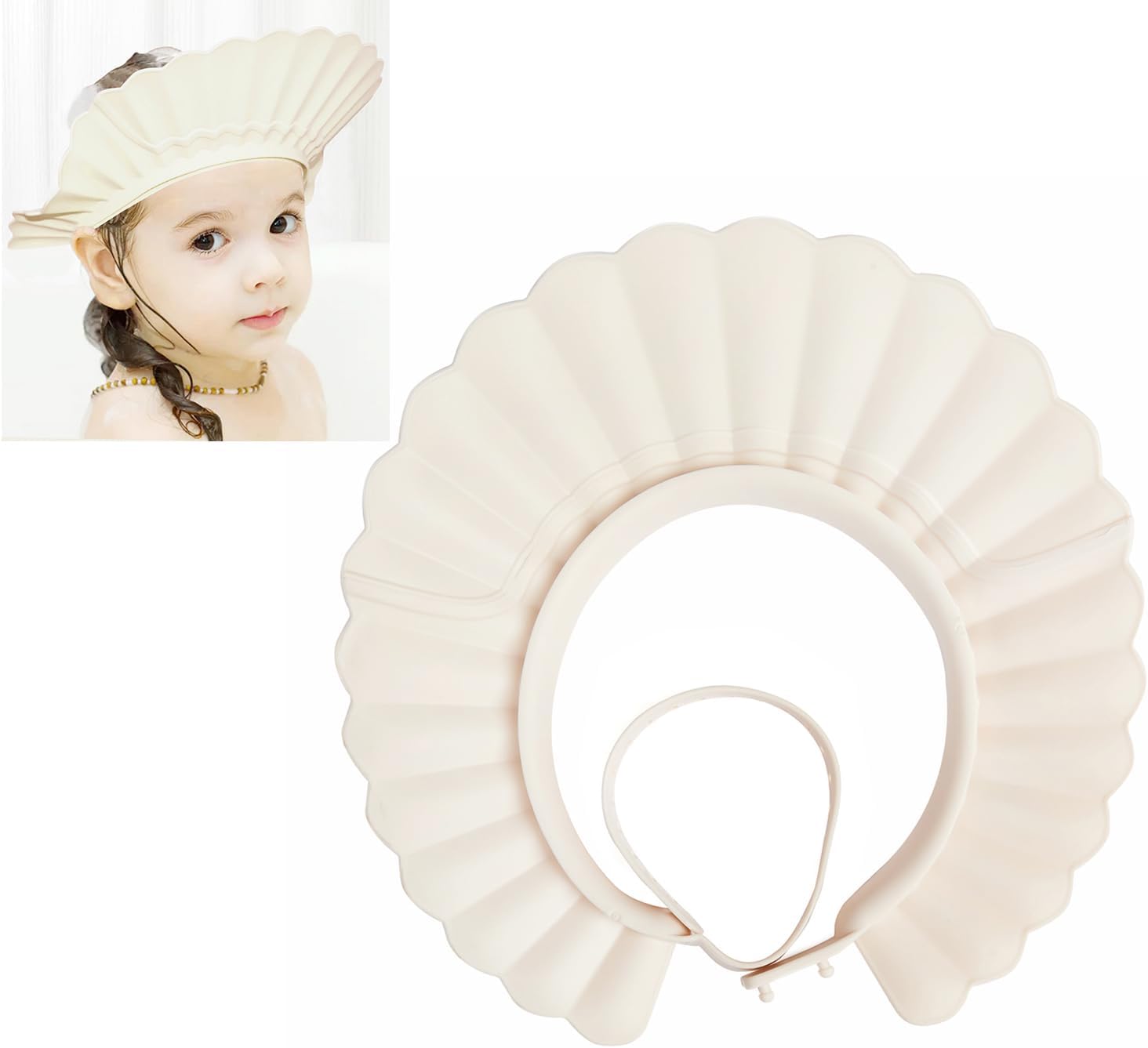 Kair Bath Visor for Babies, Safe Silicone Shower Cap for