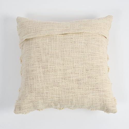 Image of TIB Premium Boho Decorative Throw Cushion Covers, 16 x 16 cm, Set of 2, Cotton. (White Diamonds)-230 TC