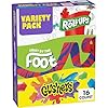 Fruit Roll-Ups, Fruit by the Foot and Gushers Fruit Flavored Snacks Variety Pack, Gluten Free, 16 Pouches, 10.2 oz