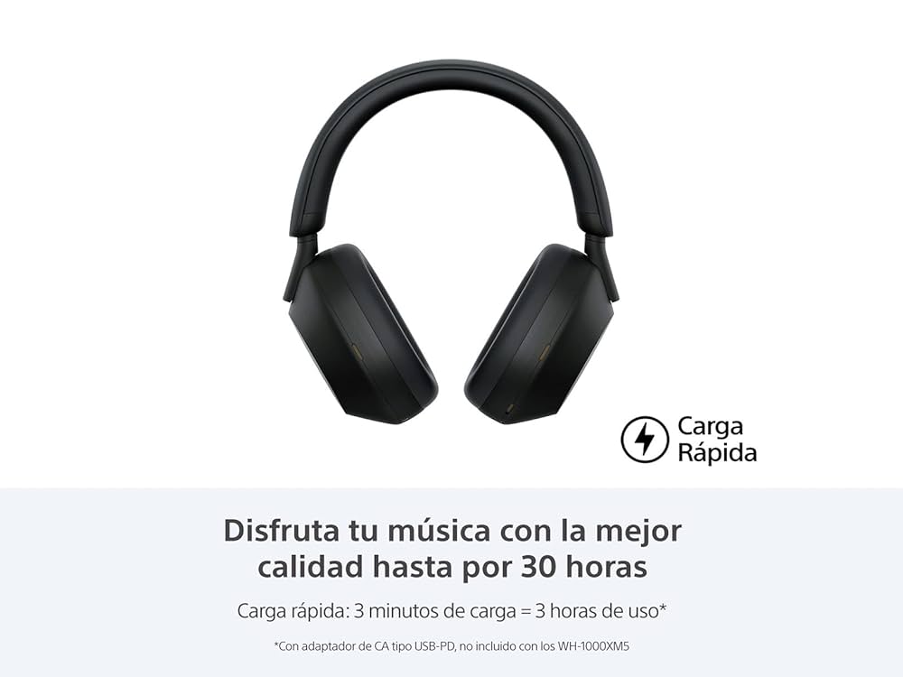 sony WH-1000XM5 ブラック Fone De Ouvido Sony Bluetooth Wh1000xm5 Overear