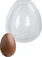 Forma 3 Partes Silicone ovo de Pascoa 1kg Molde para Chocolate Grande