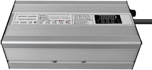 Miniatura 3 de Abakoo 48V 6A RXV Cargador de batería para carro de golf Ez-Go EZgo TXT con RXV Plug 3 Prong LED Display