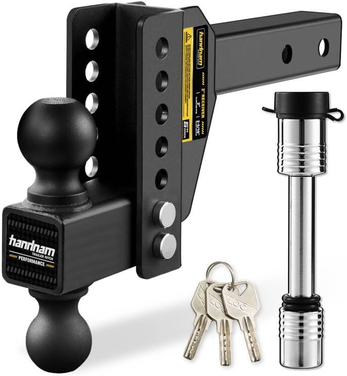 Amazon.com: Adjustable Trailer Hitch, Drop Hitch Fits 2-Inch Receiver ...