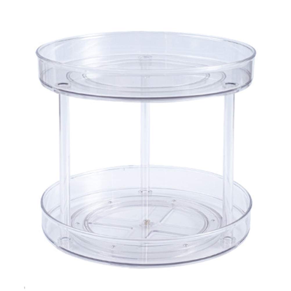 Yumira Spice rack, transparent turntable, spice organiser, kitchen shelf, rotating spice holder, storage container for glasses, spice cosmatic for kitchen, bathroom