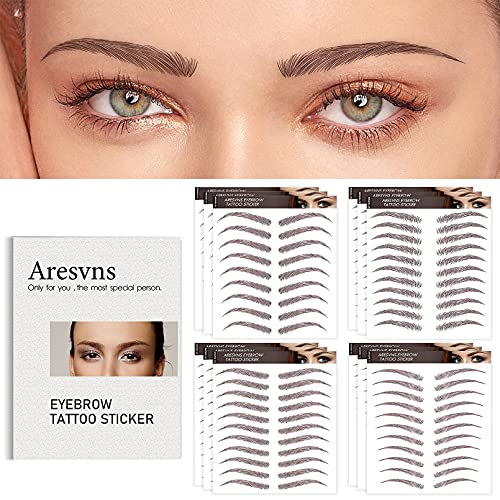 132 paia di adesivi per tatuaggi per sopracciglia!...