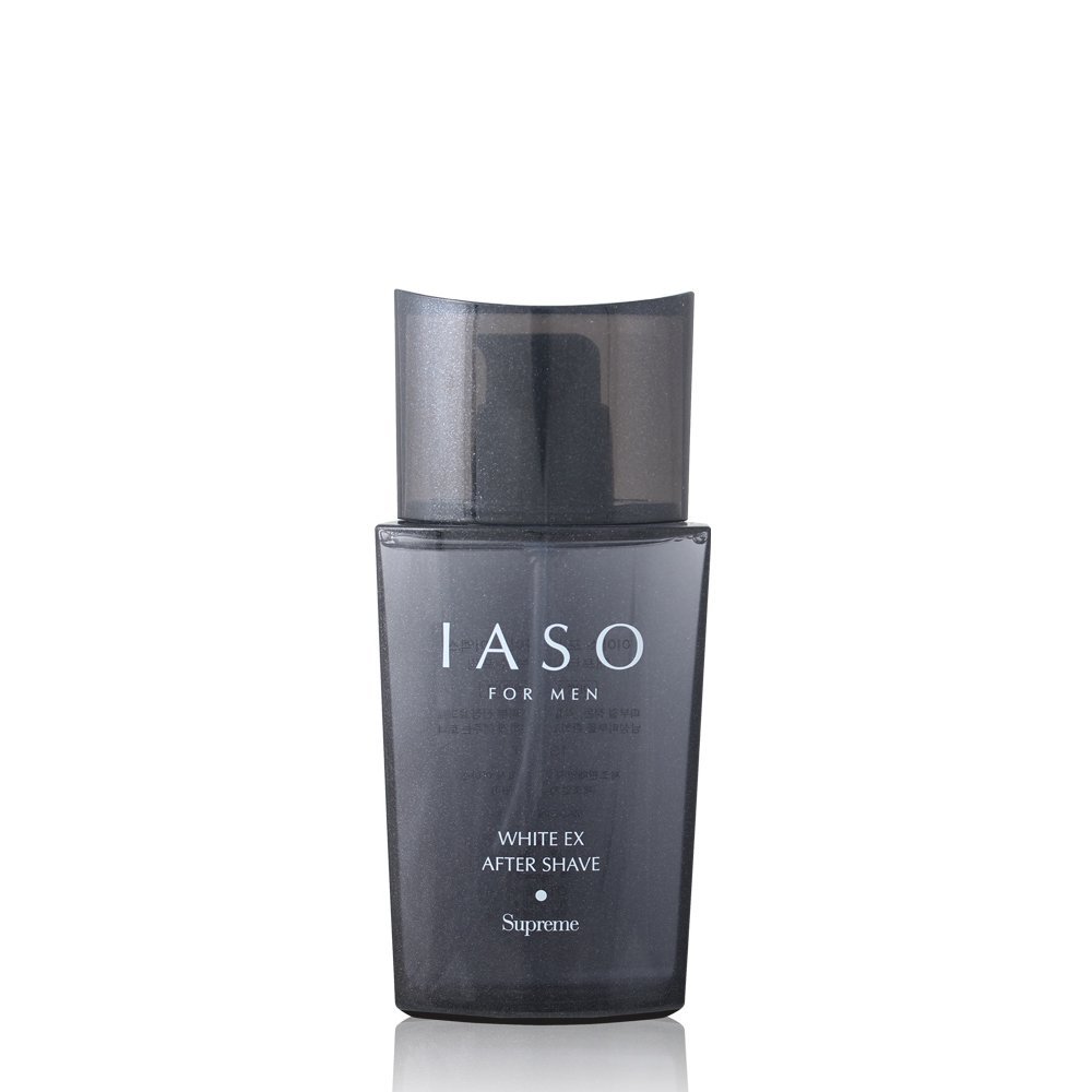 IASO For Men White EX 2-IN-1 Fluid Supreme | Premium After Shave and Moisturizer, Wrinkle Reducing, Skin Reconditioning, Korean Men Care, 5.07 oz