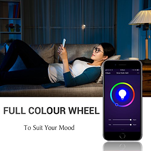 Lampadina LED intelligente E27 con WiFi, colori