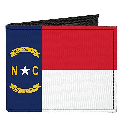 Buckle-Down Canvas Bi-fold Wallet-North Carolina Flag