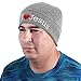 I Love Jesus Beanie Hat Ski Cap All Seasons Embroidered Solid Color - Gray