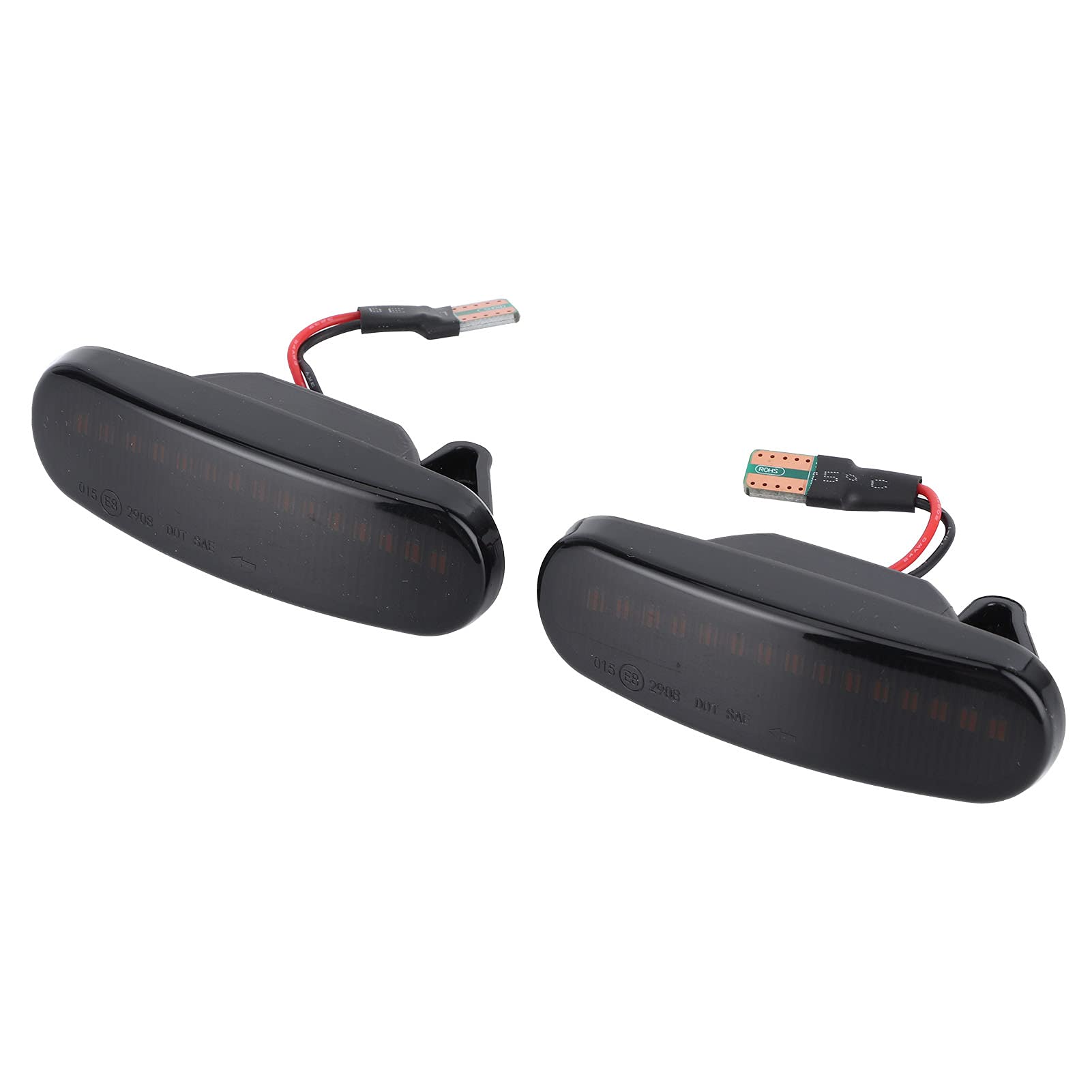 Lampada di Segnalazione per Auto, 2 luci di direzione Laterali a LED 51942933 51717793 Sostituzione per Fiat Panda 169 Grande Punto 199 Fumo