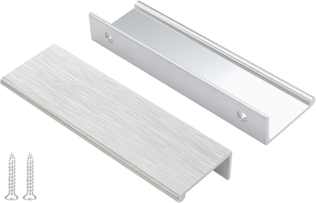 Peaha 25 Pack Kitchen Cabinet Handles 3-3/4" Brushed Nickel Cabinet Pulls