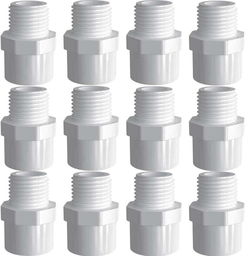 YSIL 1/2 Inch PVC Fittings Male Adapter (Socket x Male Pipe Thread) 2