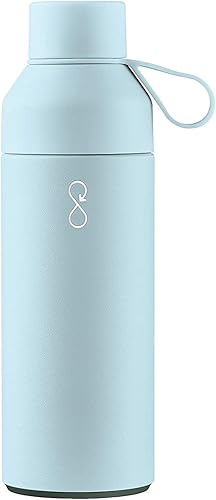 Ocean Bottle - Botella de agua reutilizable para bebidas de acero inoxidable reciclado - Ecológica y reutilizable - Azul cielo - 17 oz