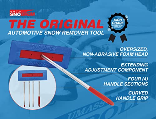 Sno Brum Original Snow Werkzeug zum Entfernen mit 48 cm-76 cm (48,3 cm zu 76,2 cm) Kompaktes Teleskop Griff (1 Pack)