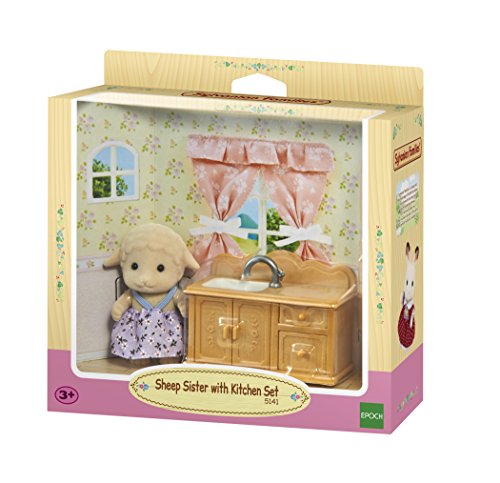 Sylvanian Families - Sheep Sister with Kitchen Set (5141) – Bild 3