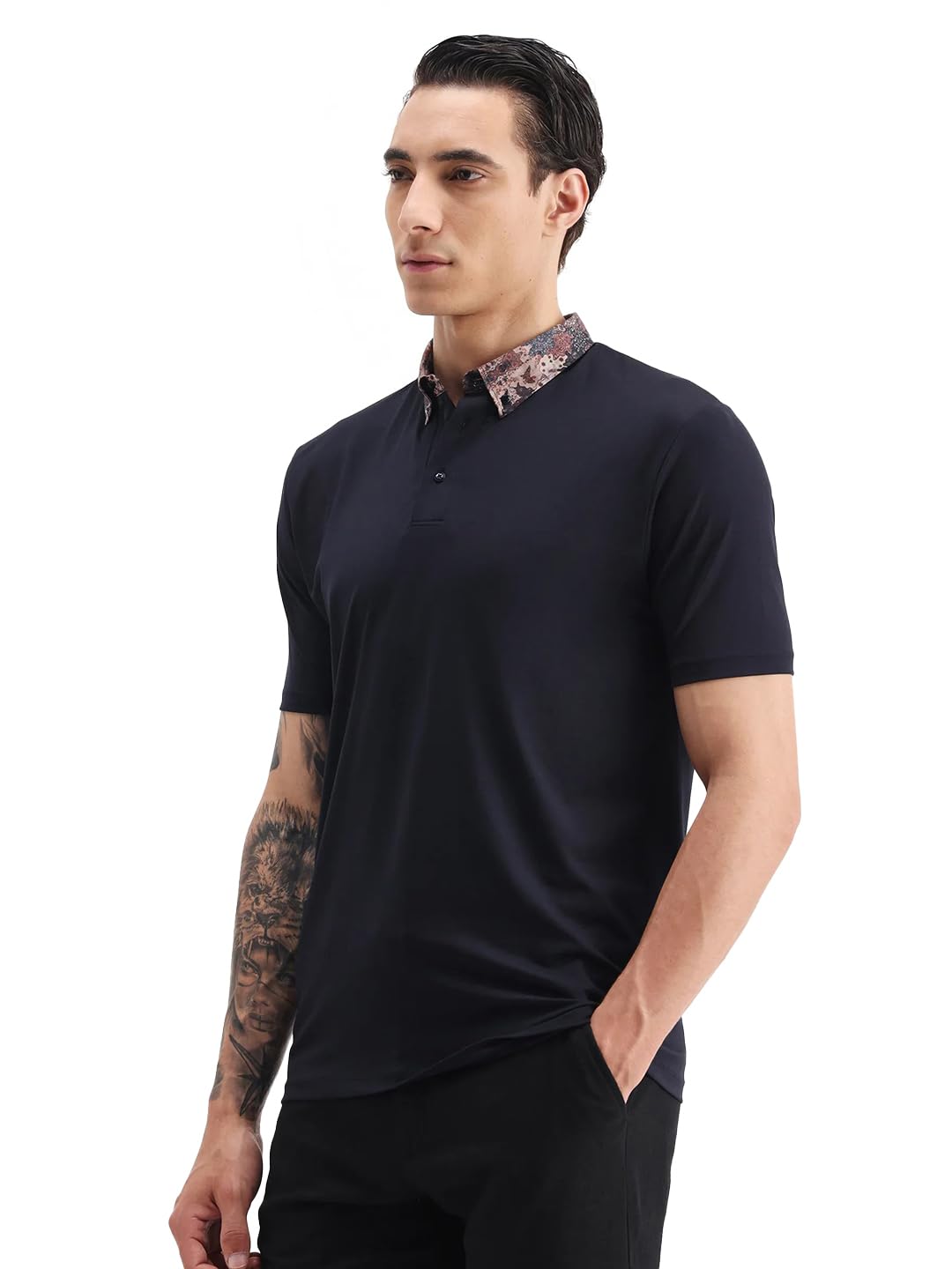 rare rabbit Regular fit Plain Polo-picture-39