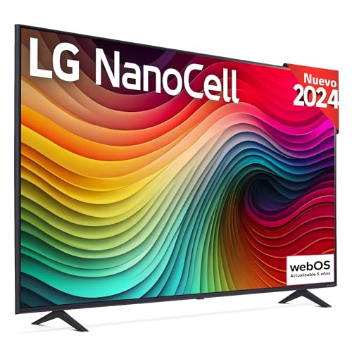 LG 50NANO81T6A 50', 4K NANOCELL, Smart TV, HDR10, WebOS24, Serie 81, Procesador Potente e Inteligente, Dolby Digital Plus, Gaming, Alexa/Google Assistant, Negro