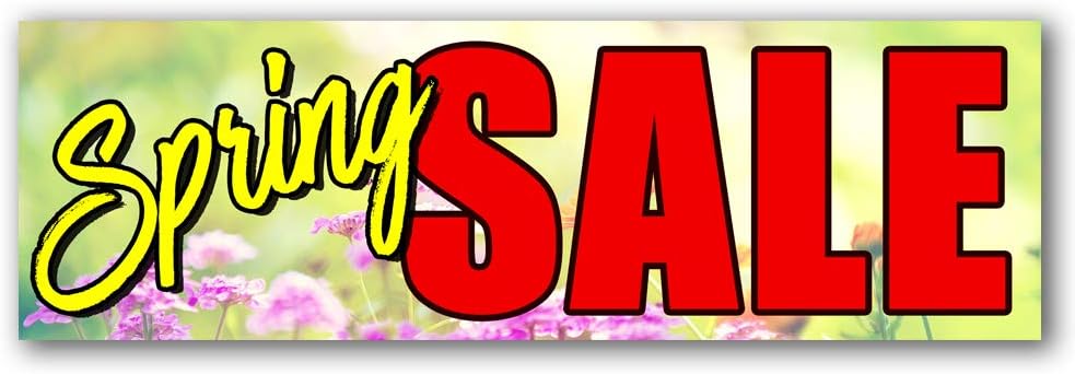 Spring Sale Vinyl Banner (Size Options) Small - 24x60